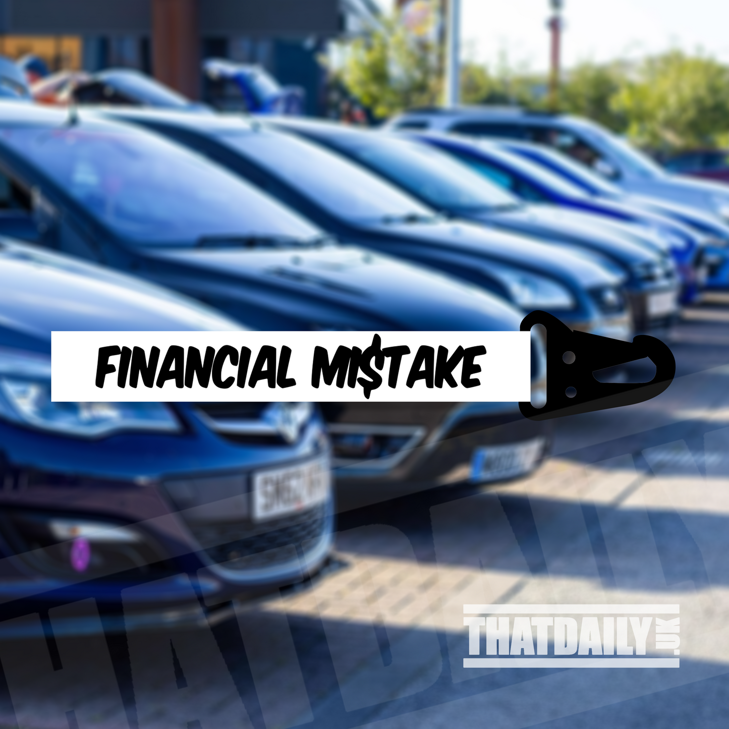 Financial Mistake Flight Tag Keychain